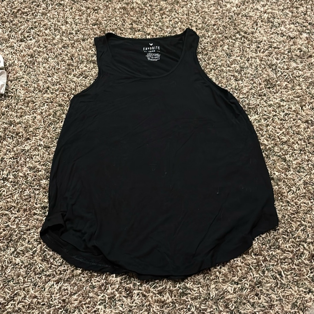 american eagle black tank